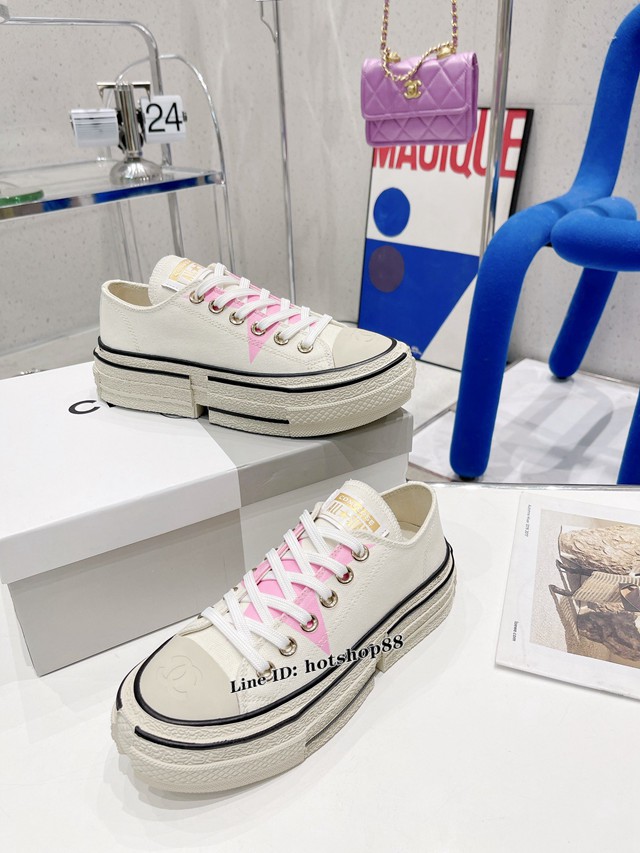 2022早春最新爆款匡威Converse x Feng Chen Wang王逢陳聯名拼接解構限量款系列半拖鞋 dx3583